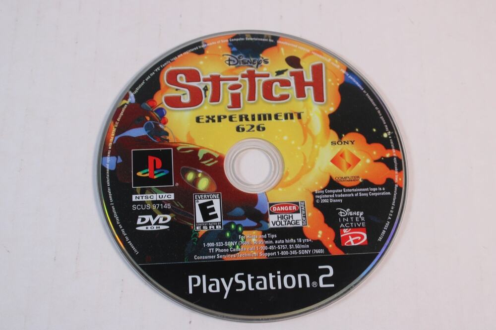 Disney's Stitch Experiment 626 (Sony PlayStation 2, 2002, PS2) Disc Only, tested